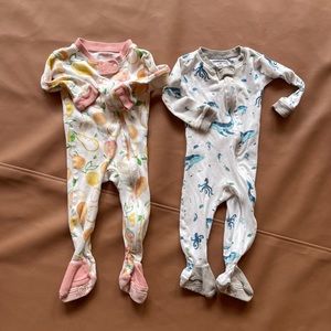 Burt's Bees organic cotton sleepers size 6-9